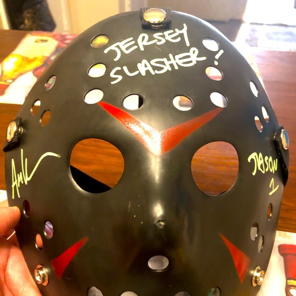 Ari Lehman Jason Mask Friday The 13th AUTOGRAPH✍🏼 - Picture 1 of 6